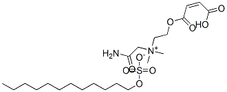 (Z)-(2-amino-2-oxoethyl)[2-[(3-carboxy-1-oxoallyl)oxy]ethyl]dimethylammonium dodecyl sulphate Struktur