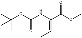 (Z)-Methyl 2-(tert-butoxycarbonylaMino)but-2-enoate Structure