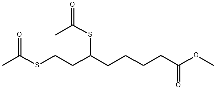 6,8-Bis(acetylthio)octanoic acid methyl ester Struktur