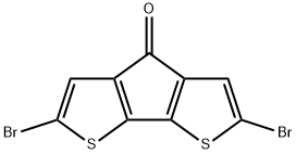2,6-Dibromo-4H-cyclopenta-[1,2-b:5,4-b']dithiophen-4-one Struktur