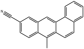 7-メチルベンゾ[a]アントラセン-10-カルボニトリル 化学構造式