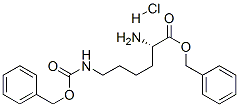 H-LYS(Z)-OBZL塩酸塩 化学構造式