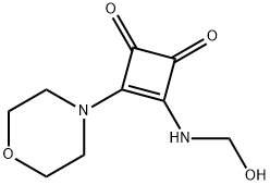 3-Cyclobutene-1,2-dione, 3-(hydroxymethylamino)-4-(4-morpholinyl)- (9CI) Structure