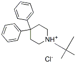 1-tert-butyl-4,4-diphenylpiperidinium chloride, 63661-61-0, 结构式