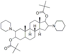 2,16-dipiperidinoandrostane-3,17-diol dipivalate Structure