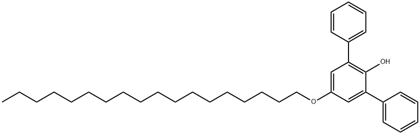 5'-オクタデシルオキシ-[1,1':3',1''-テルベンゼン]-2'-オール 化学構造式