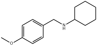 N-[(4-methoxyphenyl)methyl]cyclohexanamine Struktur