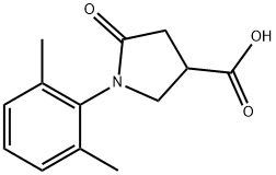 1-(2,6-ジメチルフェニル)-5-オキソピロリジン-3-カルボン酸 化学構造式