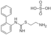 o-Biphenyl-2-(2-aminoethyl)-isothiouronium sulfate Struktur