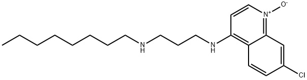 7-クロロ-N-[3-(オクチルアミノ)プロピル]-4-キノリンアミン1-オキシド 化学構造式