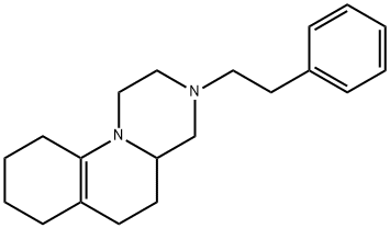 2,3,4,4a,5,6,7,8,9,10-デカヒドロ-3-フェネチル-1H-ピラジノ[1,2-a]キノリン 化学構造式