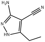 3-氨基-5-乙基-1H-吡唑-4-甲腈, 63680-91-1, 结构式