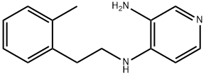 3-アミノ-4-[[2-(o-トリル)エチル]アミノ]ピリジン 化学構造式
