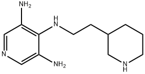 4-[2-(3-Piperidyl)ethylamino]pyridine-3,5-diamine Struktur