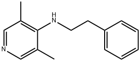N-フェネチル-3,5-ジメチル-4-ピリジンアミン 化学構造式