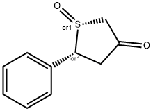 5-フェニル-3-オキソテトラヒドロチオフェン1-オキシド 化学構造式