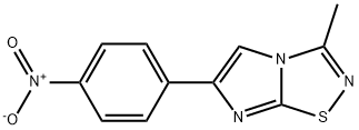 3-Methyl-6-(4-nitro-phenyl)-imidazo[1,2-d][1,2,4]thiadiazole
 Struktur