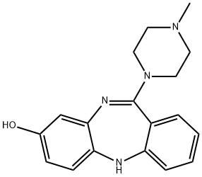 11-(4-METHYL-PIPERAZIN-1-YL)-5H-DIBENZO[B,E][1,4]DIAZEPIN-8-OL Struktur