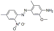 2-メトキシ-5-メチル-4-[(4-メチル-2-ニトロフェニル)アゾ]アニリン 化学構造式