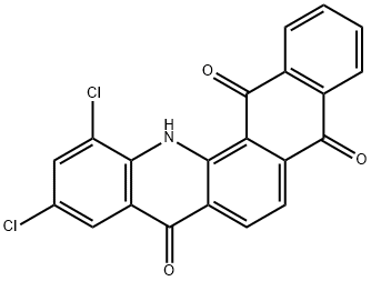 10,12-ジクロロナフト[2,3-c]アクリジン-5,8,14(13H)-トリオン 化学構造式