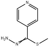4-Pyridinecarbohydrazonothioic acid methyl ester Struktur