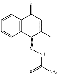 2-メチル-4-チオセミカルバゾノ-1(4H)-ナフタレノン 化学構造式