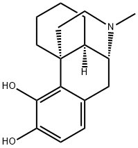 17-Methylmorphinan-3,4-diol Struktur