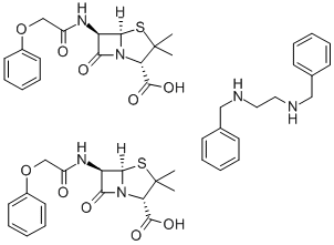 青霉素 V 二苄乙二胺,63690-57-3,结构式