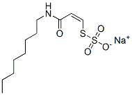 sodium (Z)-S-[3-(octylamino)-3-oxo-1-propenyl] thiosulphate Struktur