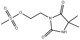 5,5-dimethyl-3-(2-methylsulfonyloxyethyl)imidazolidine-2,4-dione Struktur