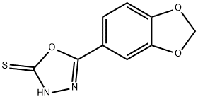 5-BENZO[1,3]DIOXOL-5-YL-[1,3,4]OXADIAZOLE-2-THIOL Struktur