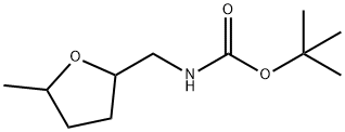 Carbamic acid, [(tetrahydro-5-methyl-2-furanyl)methyl]-, 1,1-dimethylethyl ester Structure