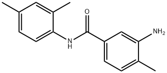 3-アミノ-N-(2,4-ジメチルフェニル)-4-メチルベンズアミド 化学構造式
