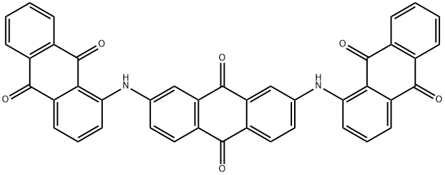 2,7-ビス[(9,10-ジヒドロ-9,10-ジオキソアントラセン-1-イル)アミノ]-9,10-アントラキノン 化学構造式