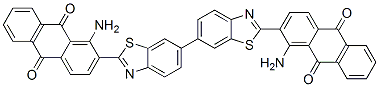 2,2'-(6,6'-Bibenzothiazole-2,2'-diyl)bis(1-amino-9,10-anthraquinone) Structure
