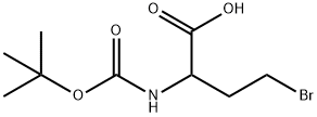 BOC-2-AMINO-4-BROMOBUTANOIC ACID,637008-54-9,结构式