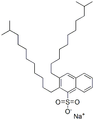 ジイソドデシルナフタレンスルホン酸ナトリウム 化学構造式