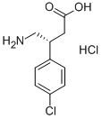 R(+)-バクロフェン 塩酸塩 化学構造式