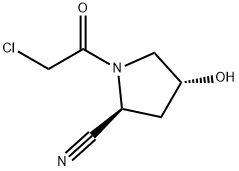 2-Pyrrolidinecarbonitrile, 1-(chloroacetyl)-4-hydroxy-, (2S,4R)- (9CI) Structure
