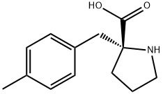 (R)-ALPHA-(4-METHYLBENZYL)-PROLINE-HCL 结构式