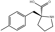 (S)-ALPHA-(4-METHYLBENZYL)-PROLINE-HCL, 637020-64-5, 结构式