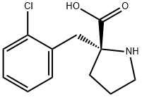 (R)-ALPHA-(2-CHLOROBENZYL)-PROLINE-HCL Structure