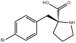 (S)-ALPHA-(4-BROMOBENZYL)-PROLINE-HCL Struktur