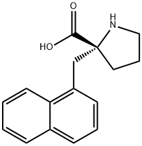 (R)-ALPHA-(1-NAPHTHALENYLMETHYL)-PROLINE-HCL Structure