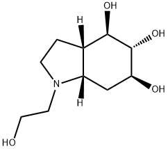 1H-Indole-4,5,6-triol, octahydro-1-(2-hydroxyethyl)-, (3aS,4R,5R,6S,7aS)- (9CI) Struktur