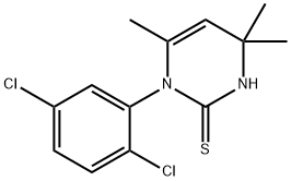 1-(2,5-Dichlorophenyl)-3,4-dihydro-4,4,6-trimethyl-2(1H)-pyrimidinethione Struktur