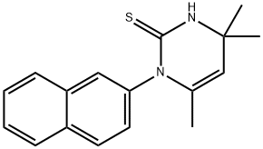 3,4-Dihydro-1-(2-naphtyl)-4,4,6-trimethyl-2(1H)-pyrimidinethione Structure