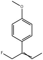 Benzene, 1-[1-(fluoromethyl)-1-propenyl]-4-methoxy- (9CI) 结构式