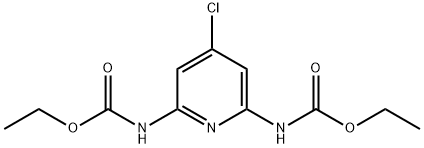 diethyl (4-chloropyridine-2,6-diyl)dicarbamate Struktur
