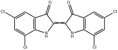 Δ2,2'-ビ[5,7-ジクロロインドリン-3-オン] 化学構造式
